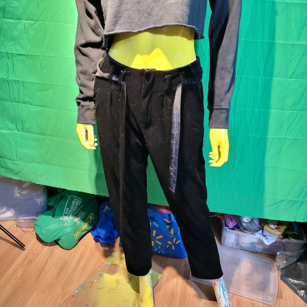 black collection small pants women soft with zip black comfy 1/2